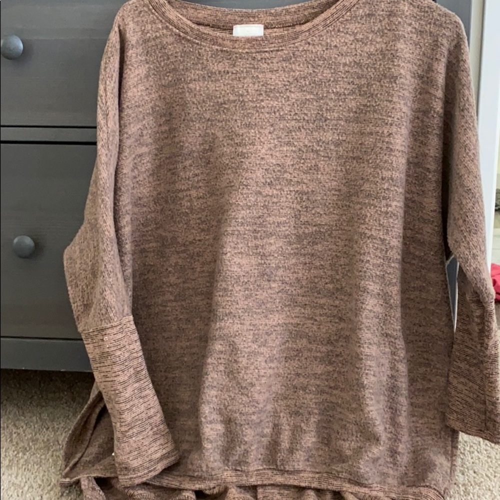 Oversized crew neck sweater